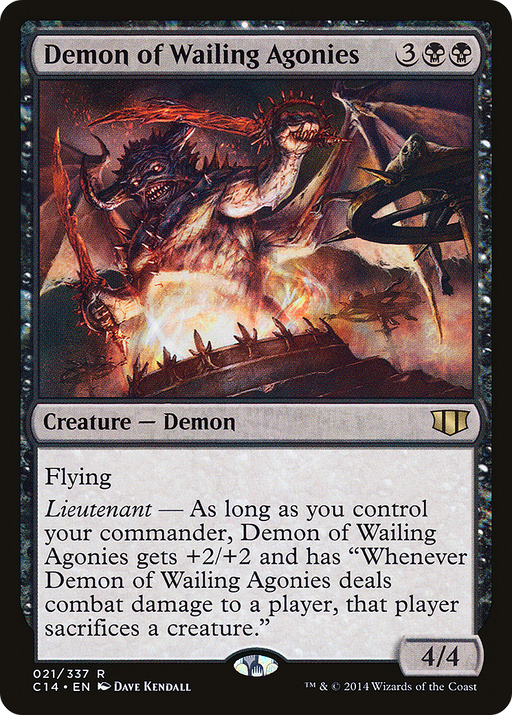 Demon of Wailing Agonies (C14-021) [Commander 2014] MTG Single Wizards of the Coast