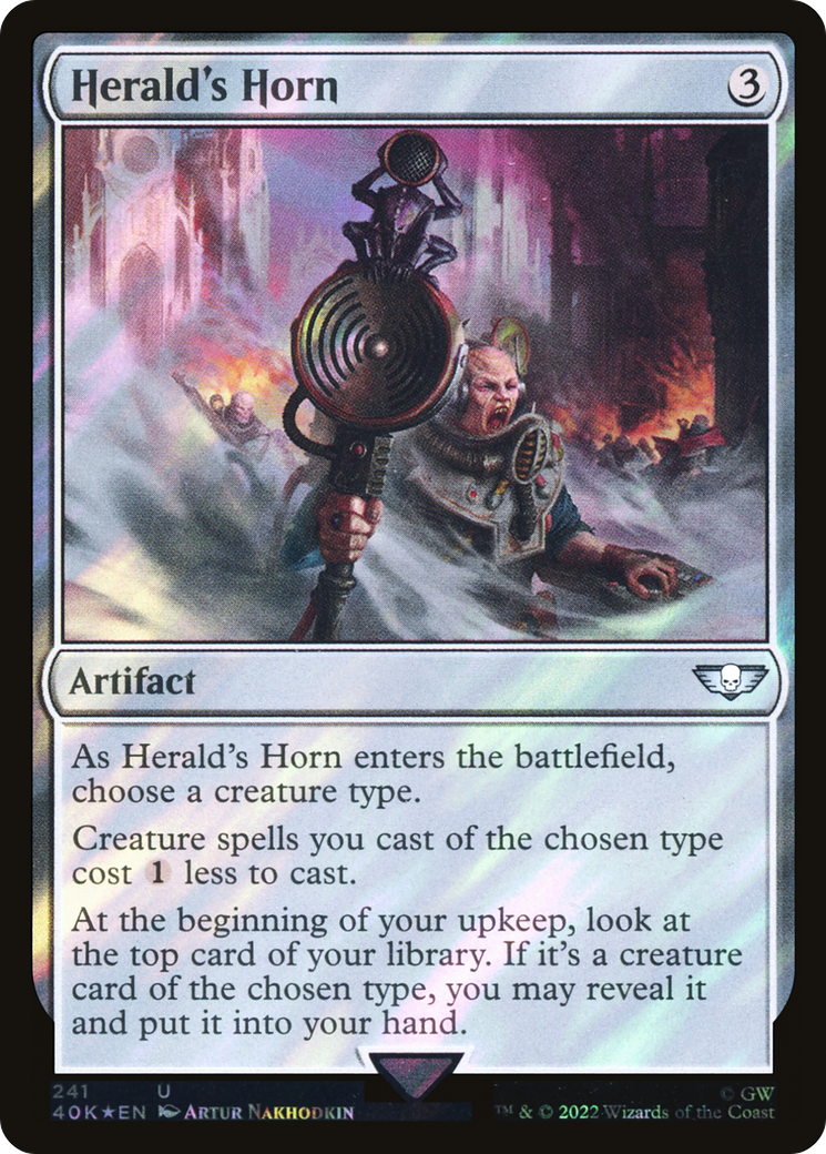 Herald's Horn (40K-241★) [Warhammer 40,000 Commander] Foil MTG Single Wizards of the Coast