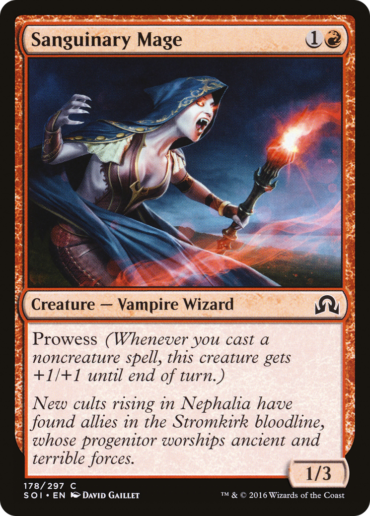 Sanguinary Mage (SOI-178) [Shadows over Innistrad] MTG Single Wizards of the Coast