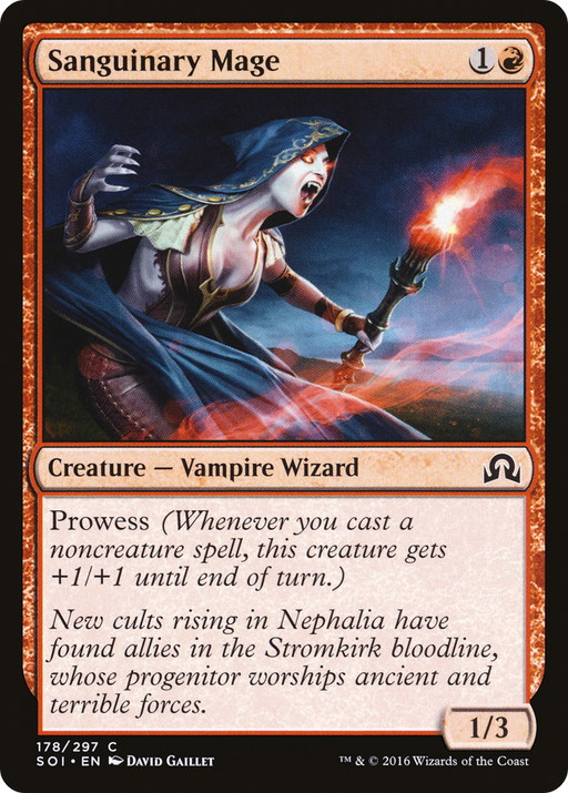 Sanguinary Mage (SOI-178) [Shadows over Innistrad] MTG Single Wizards of the Coast