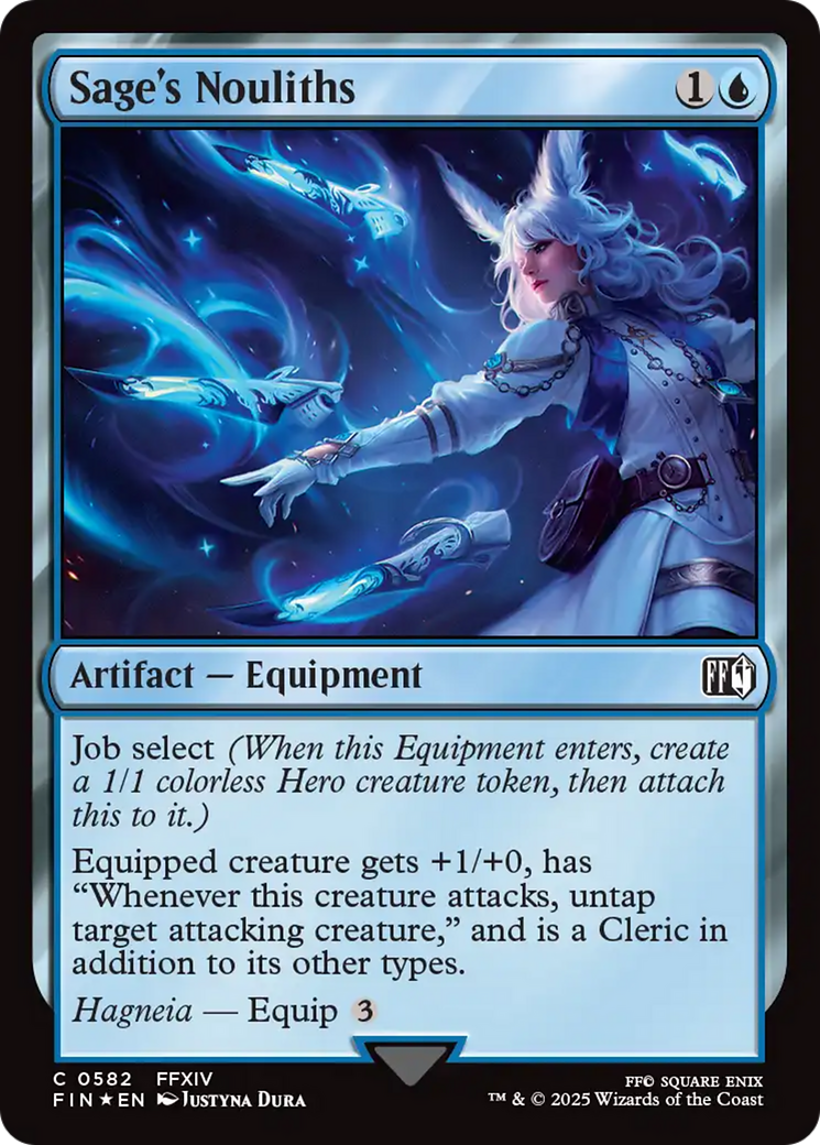 Sage's Nouliths (Surge Foil) (FIN-582) [FINAL FANTASY] Foil MTG Single Wizards of the Coast
