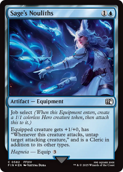 Sage's Nouliths (Surge Foil) (FIN-582) [FINAL FANTASY] Foil MTG Single Wizards of the Coast