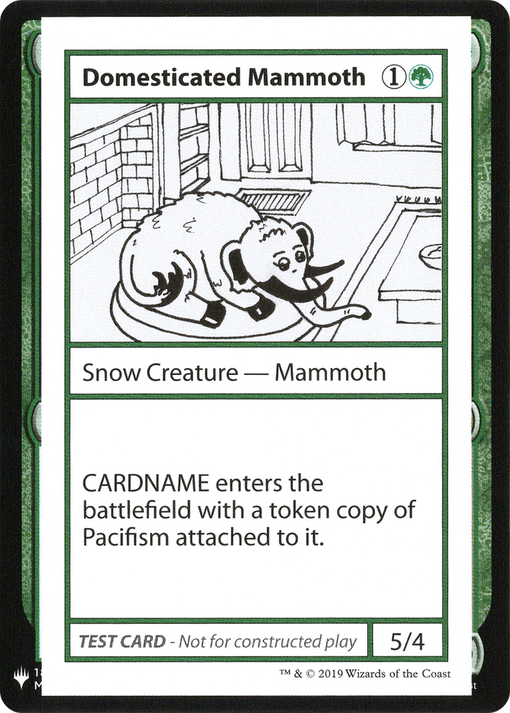 Domesticated Mammoth (CMB1-) [Mystery Booster] Playtest Cards 2019 MTG Single Wizards of the Coast