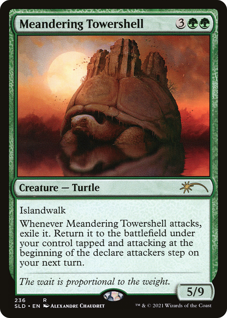 Meandering Towershell (SLD-236) [Secret Lair] Drop Foil MTG Single Wizards of the Coast