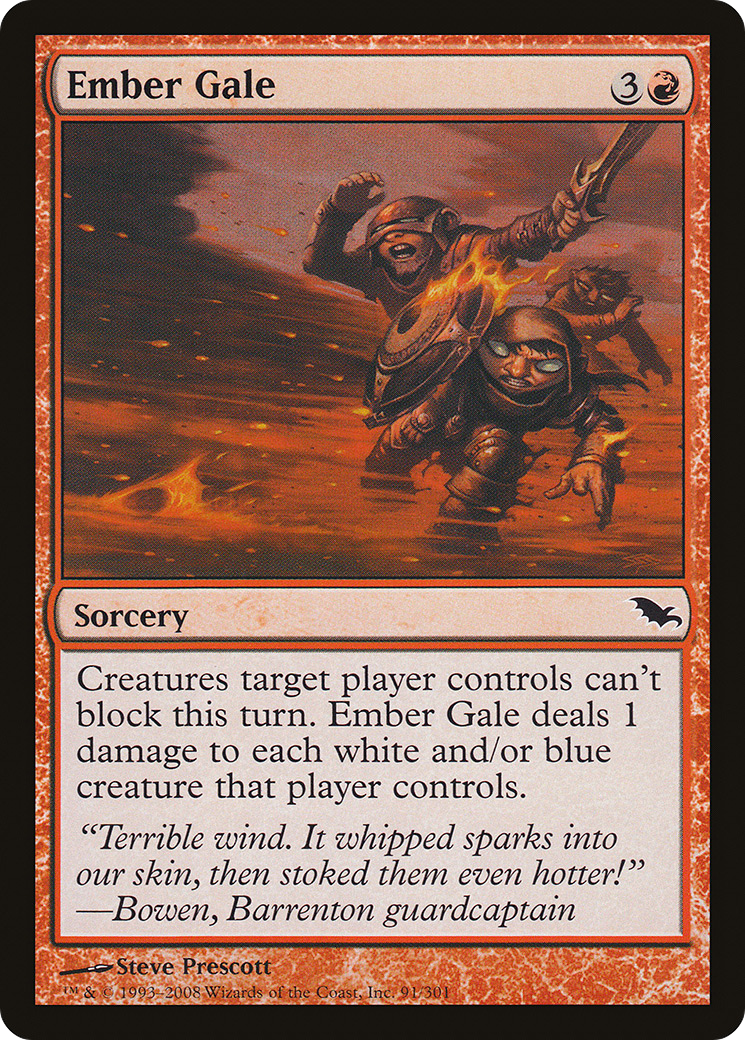 Ember Gale (SHM-091) [Shadowmoor] MTG Single Wizards of the Coast