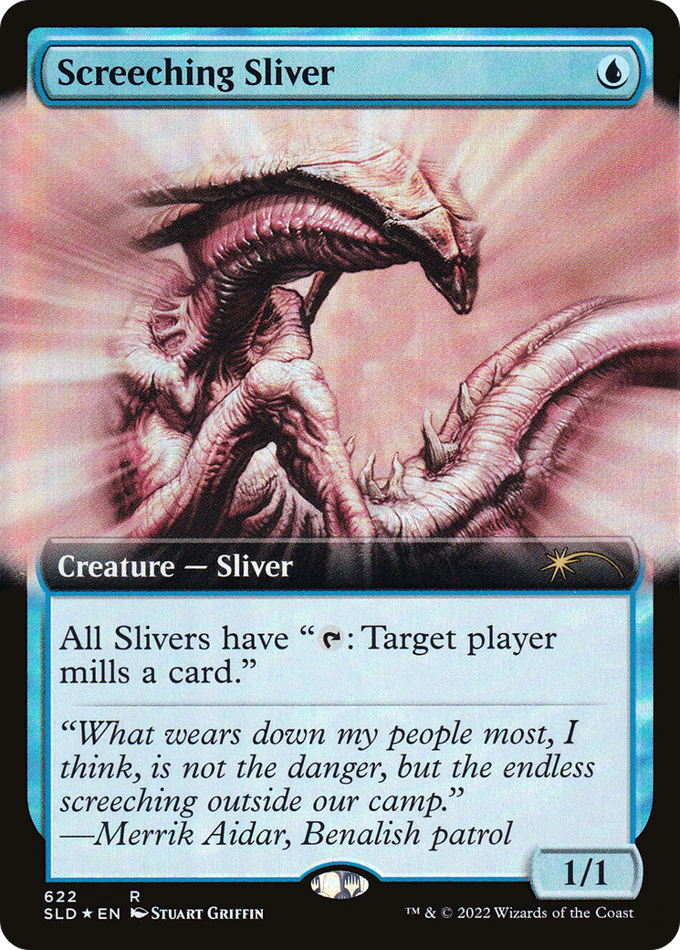 Screeching Sliver (SLD-622) [Secret Lair] Drop (Extended Art) Foil MTG Single Wizards of the Coast