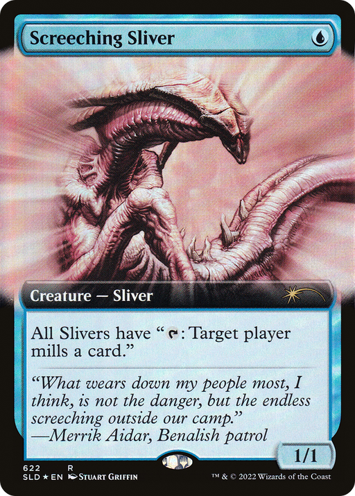 Screeching Sliver (SLD-622) [Secret Lair] Drop (Extended Art) Foil MTG Single Wizards of the Coast