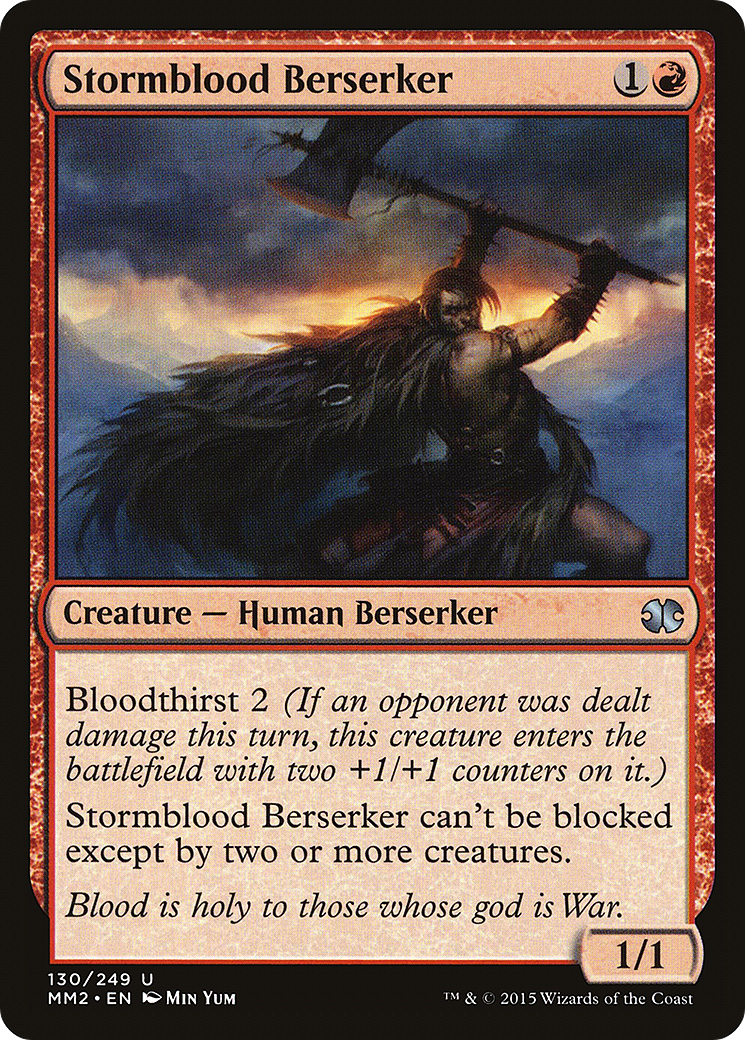 Stormblood Berserker (MM2-130) [Modern Masters 2015] MTG Single Modern Masters 2015