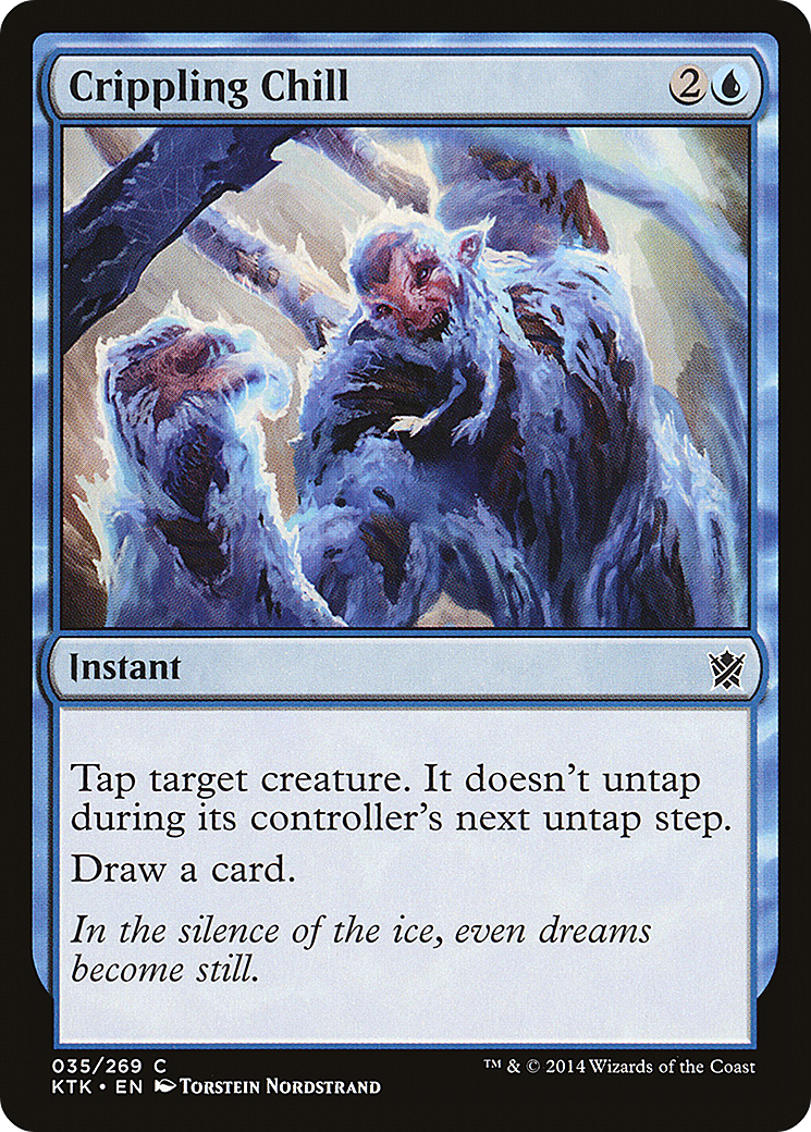 Crippling Chill (KTK-035) [Khans of Tarkir] MTG Single Wizards of the Coast
