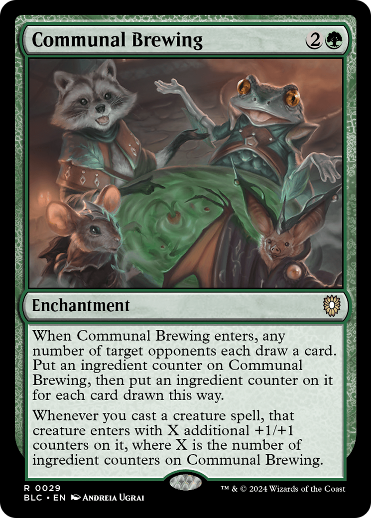 Communal Brewing (BLC-029) [Bloomburrow Commander] MTG Single Wizards of the Coast