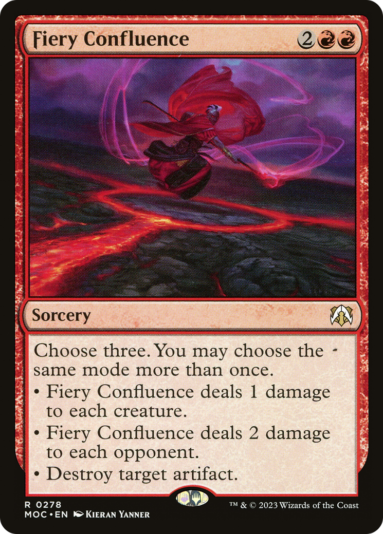 Fiery Confluence (MOC-278) [March of the Machine Commander] MTG Single Wizards of the Coast