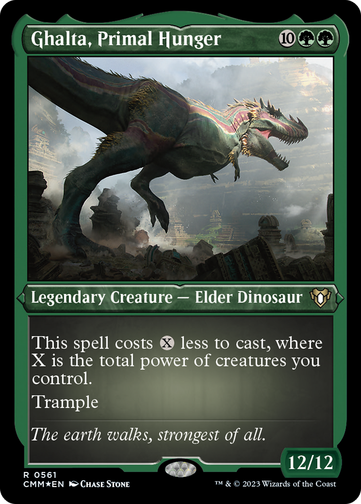 Ghalta, Primal Hunger (CMM-561) [Commander Masters] Etched Foil MTG Single Wizards of the Coast