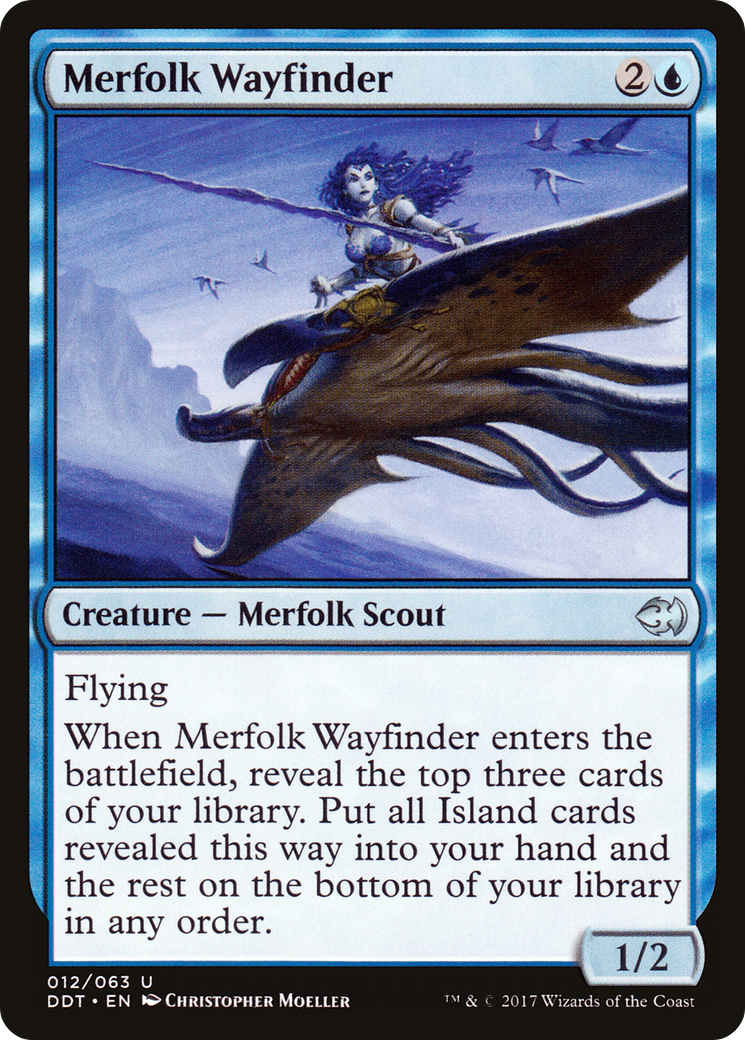 Merfolk Wayfinder (DDT-012) [Misc] Duel Decks: Merfolk vs. Goblins MTG Single Wizards of the Coast
