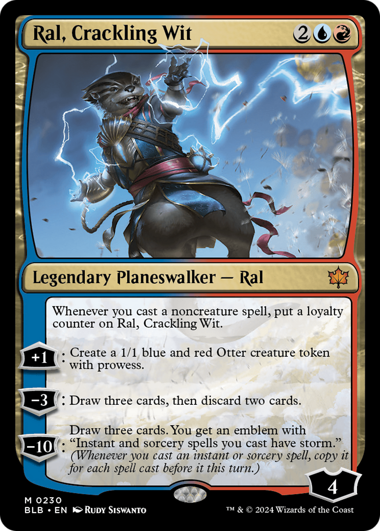 Ral, Crackling Wit (BLB-230) [Bloomburrow] MTG Single Wizards of the Coast