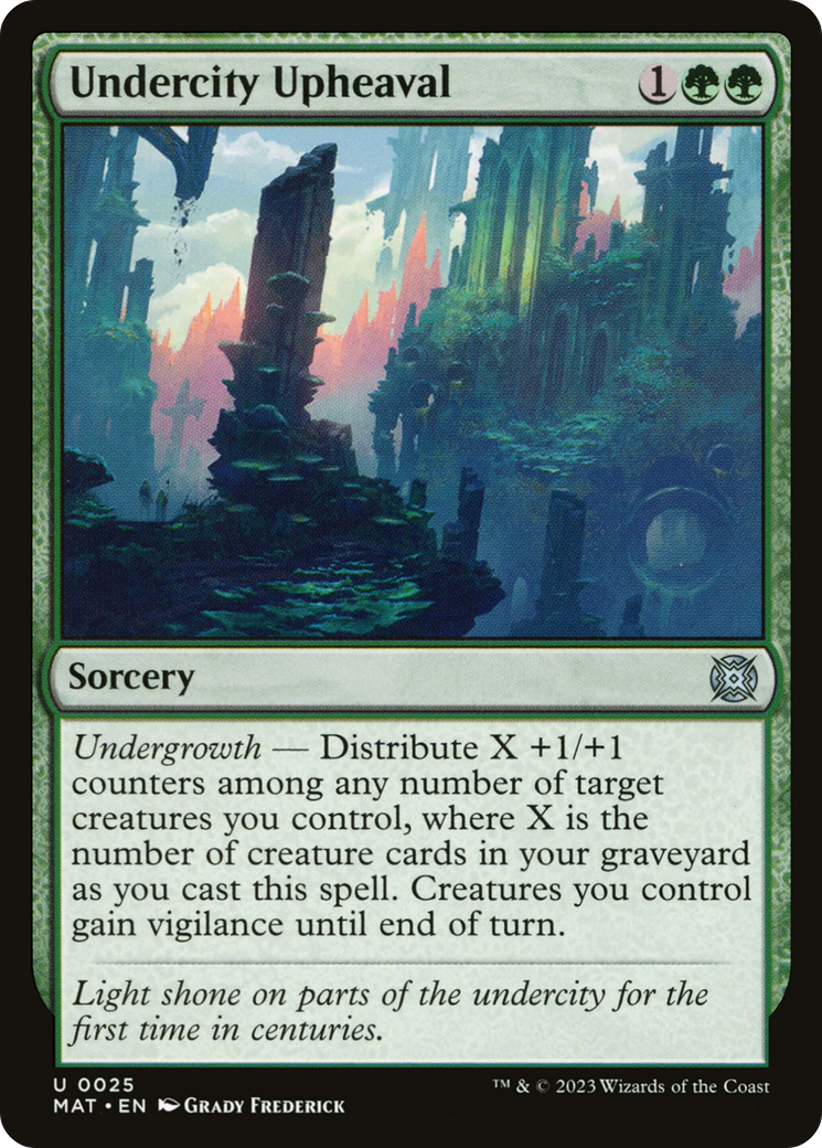 Undercity Upheaval (MAT-025) [March of the Machine: The Aftermath] Foil MTG Single Wizards of the Coast