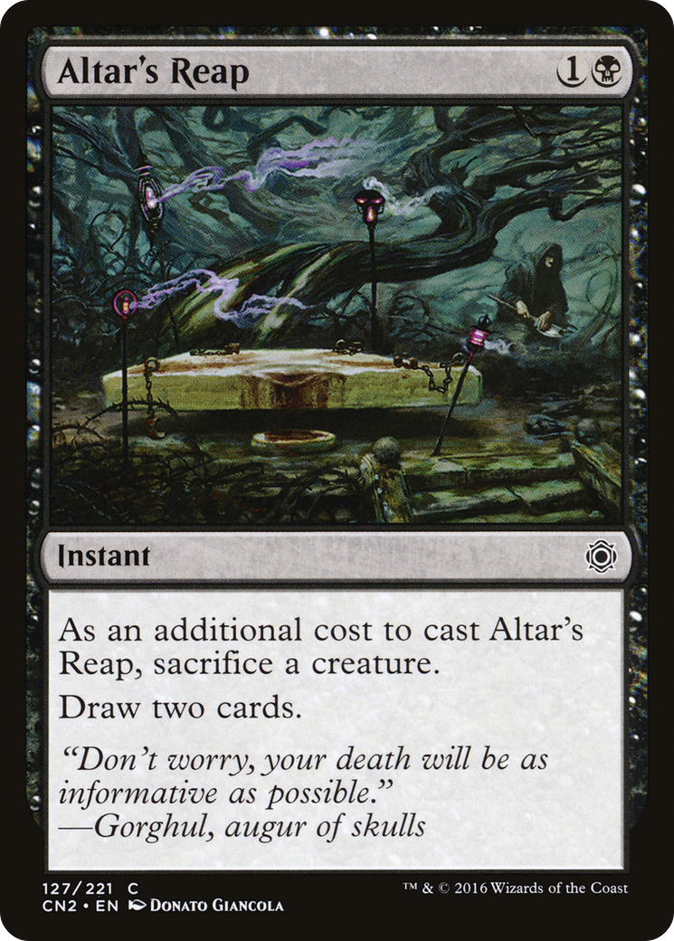 Altar's Reap (CN2-127) [Conspiracy: Take the Crown] Foil MTG Single Wizards of the Coast