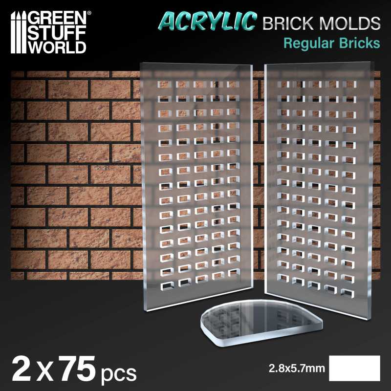 Green Stuff World: Acrylic molds - Bricks Model Tools & Glue Green Stuff World