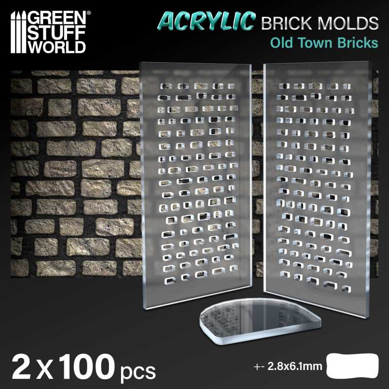 Green Stuff World: Acrylic molds - Old Bricks Model Tools & Glue Green Stuff World