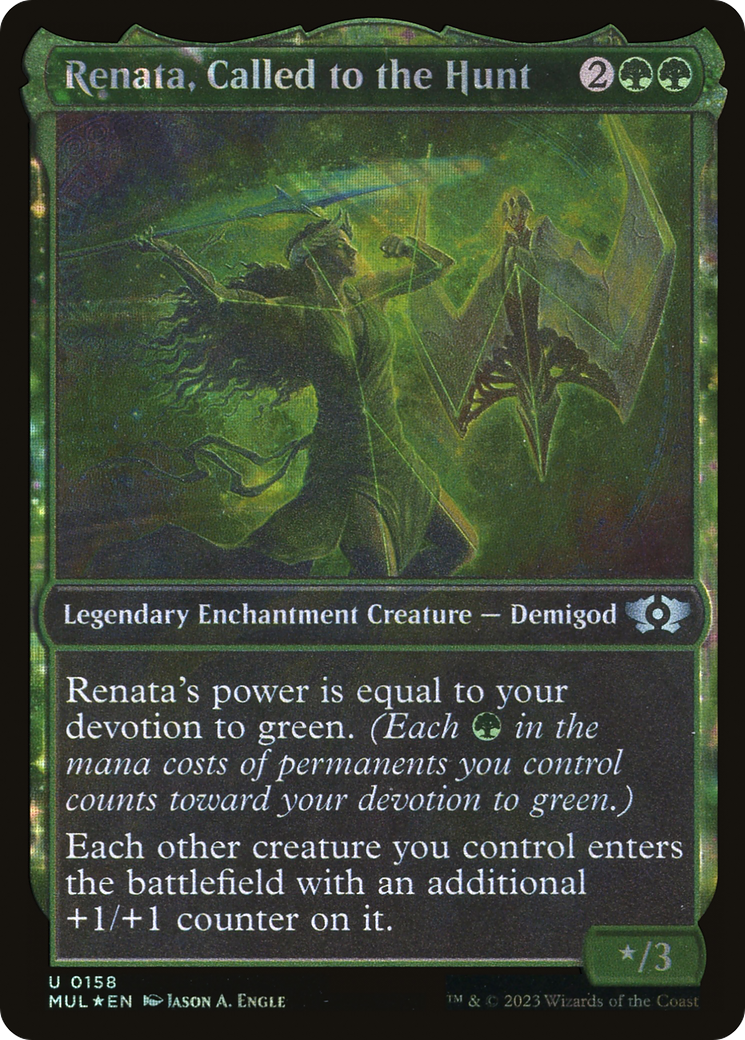 Renata, Called to the Hunt (MUL-158) [Multiverse Legends] (Showcase) Foil MTG Single Wizards of the Coast