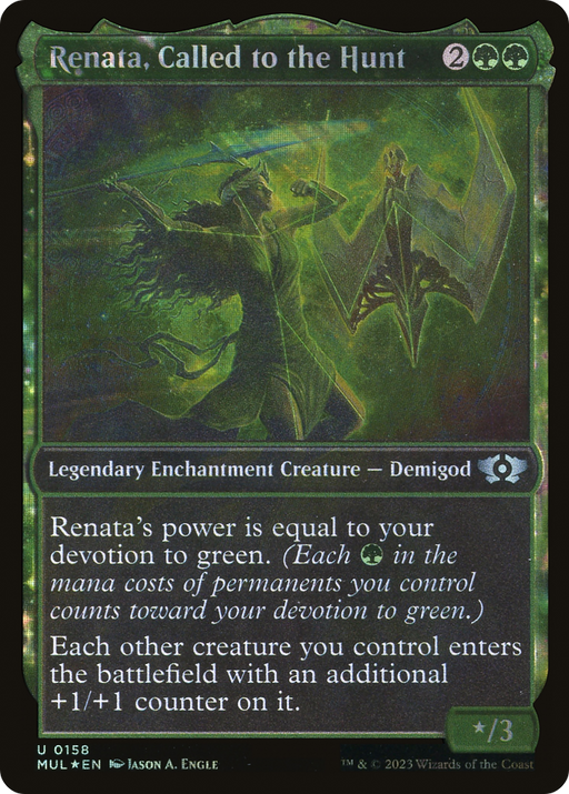Renata, Called to the Hunt (MUL-158) [Multiverse Legends] (Showcase) Foil MTG Single Wizards of the Coast