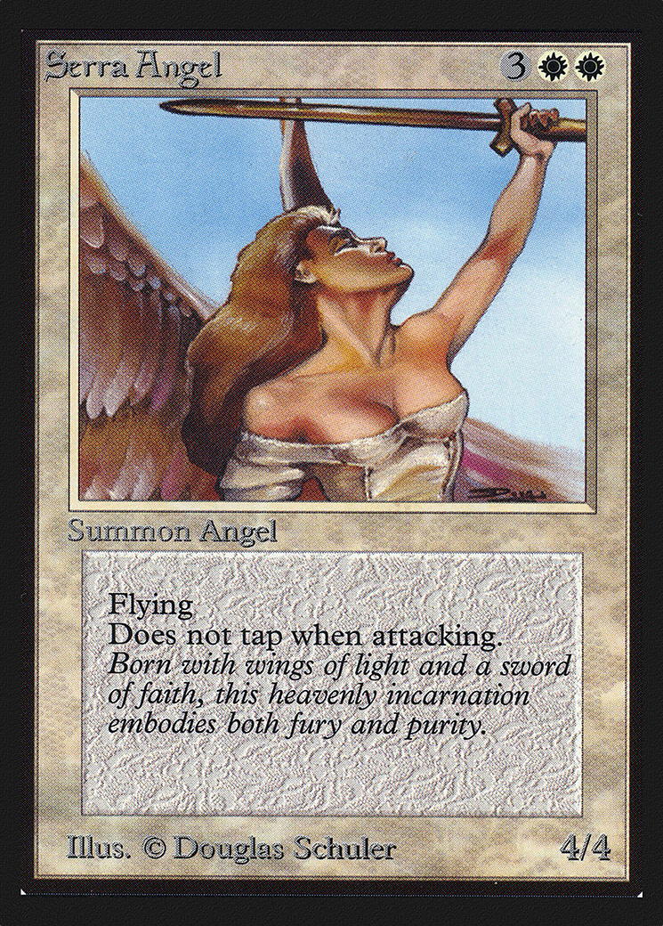 Serra Angel (CED-040) [Collectors' Edition] MTG Single Wizards of the Coast