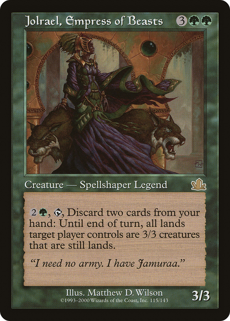 Jolrael, Empress of Beasts (PCY-115) [Prophecy] Foil MTG Single Wizards of the Coast