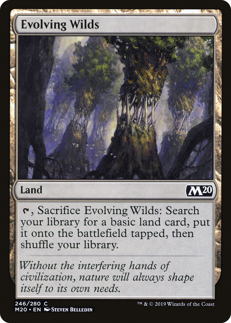 Evolving Wilds (M20-246) [Core Set 2020] Foil MTG Single Wizards of the Coast