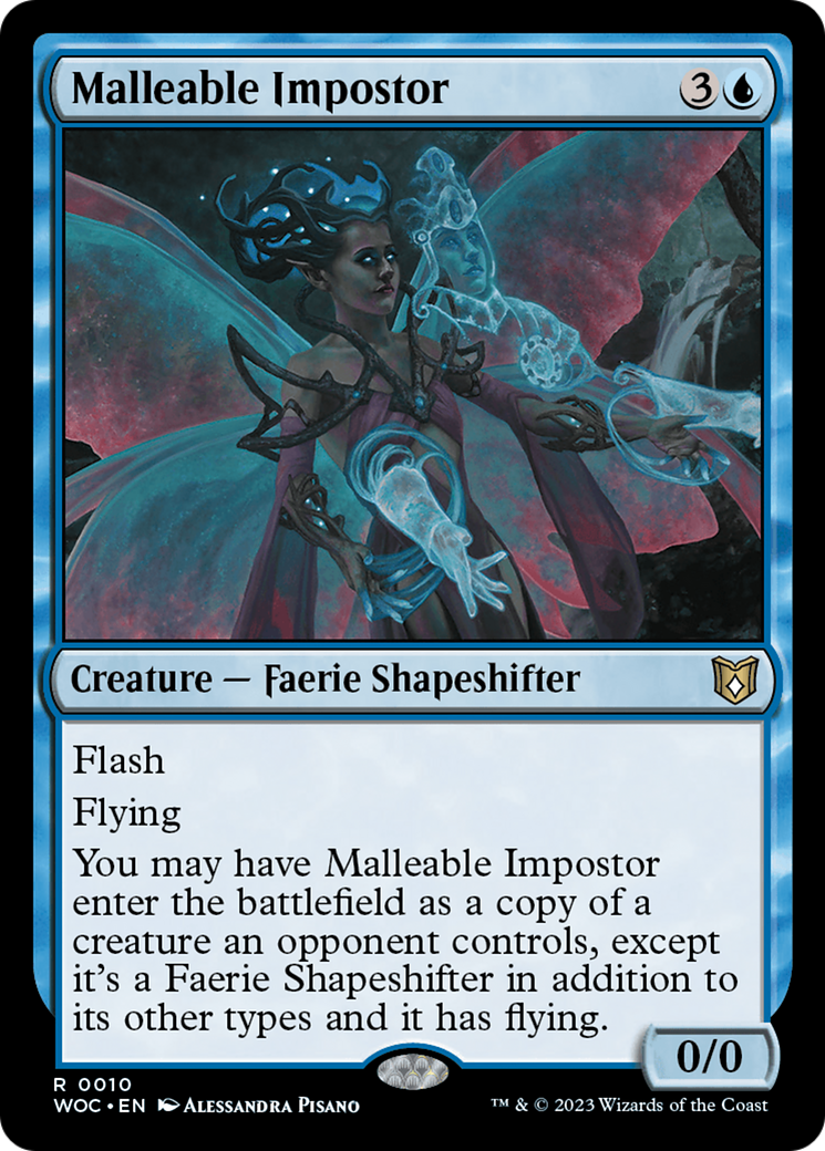 Malleable Impostor (WOC-010) [Wilds of Eldraine Commander] MTG Single Wizards of the Coast