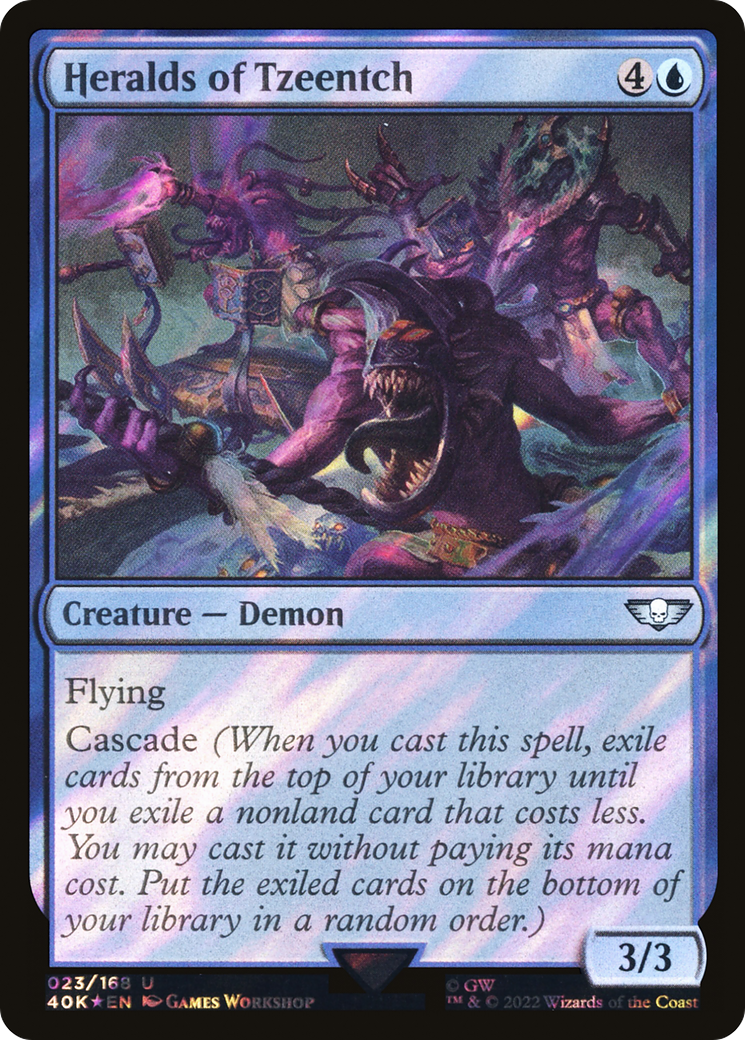 Heralds of Tzeentch (40K-23★) [Warhammer 40,000 Commander] Foil MTG Single Wizards of the Coast