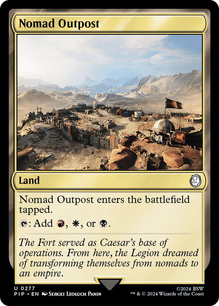 Nomad Outpost (PIP-277) [Fallout] MTG Single Wizards of the Coast