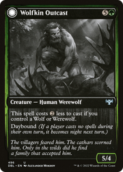 Wolfkin Outcast (DBL-496) [Innistrad: Double Feature] Foil MTG Single Wizards of the Coast