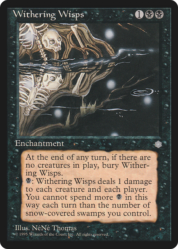 Withering Wisps (ICE-) [Ice Age] MTG Single Wizards of the Coast