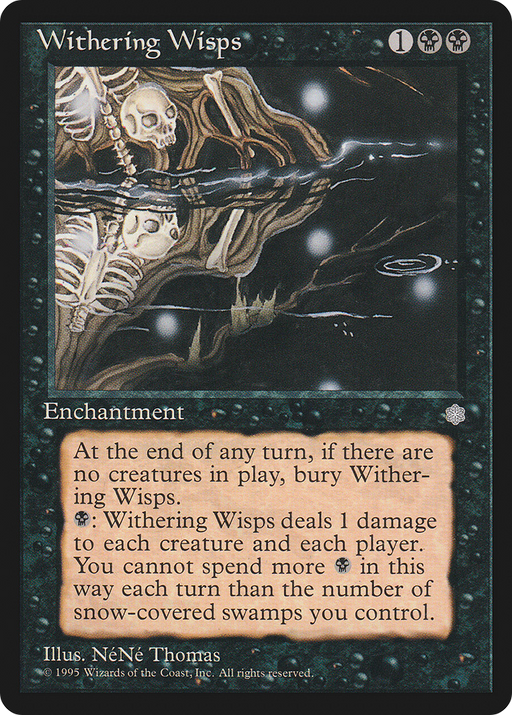 Withering Wisps (ICE-) [Ice Age] MTG Single Wizards of the Coast