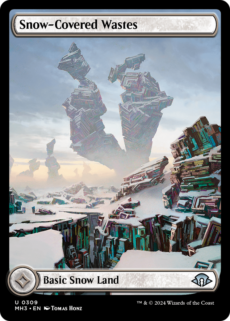 Snow-Covered Wastes (0309) (MH3-309) [Modern Horizons 3] Foil MTG Single Modern Horizons 3