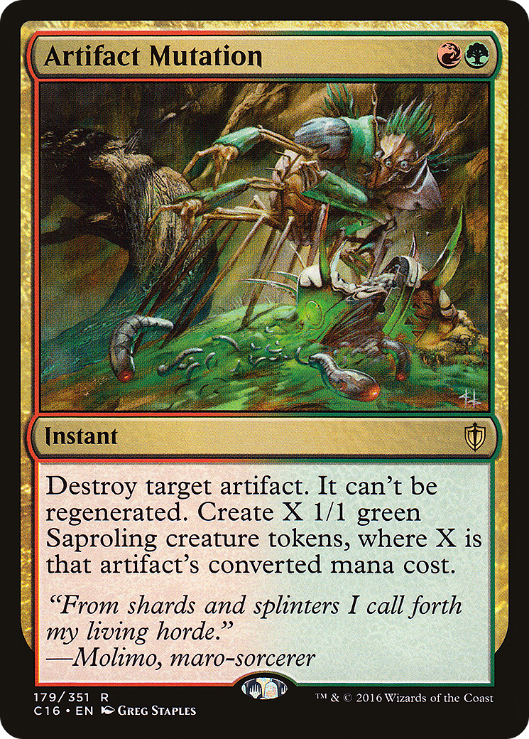 Artifact Mutation (C16-179) [Commander 2016] MTG Single Wizards of the Coast