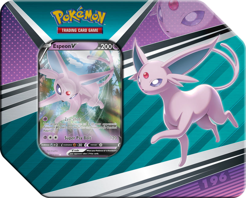 Pokémon V Heroes Tin (Espeon V) Pokemon Sealed Pokémon   