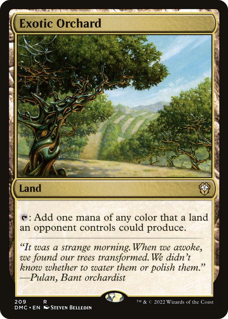 Exotic Orchard (DMC-209) [Dominaria United Commander] MTG Single Wizards of the Coast
