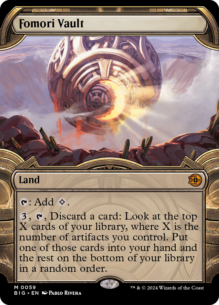 Fomori Vault (BIG-059) [The Big Score] (Showcase) Foil MTG Single Wizards of the Coast