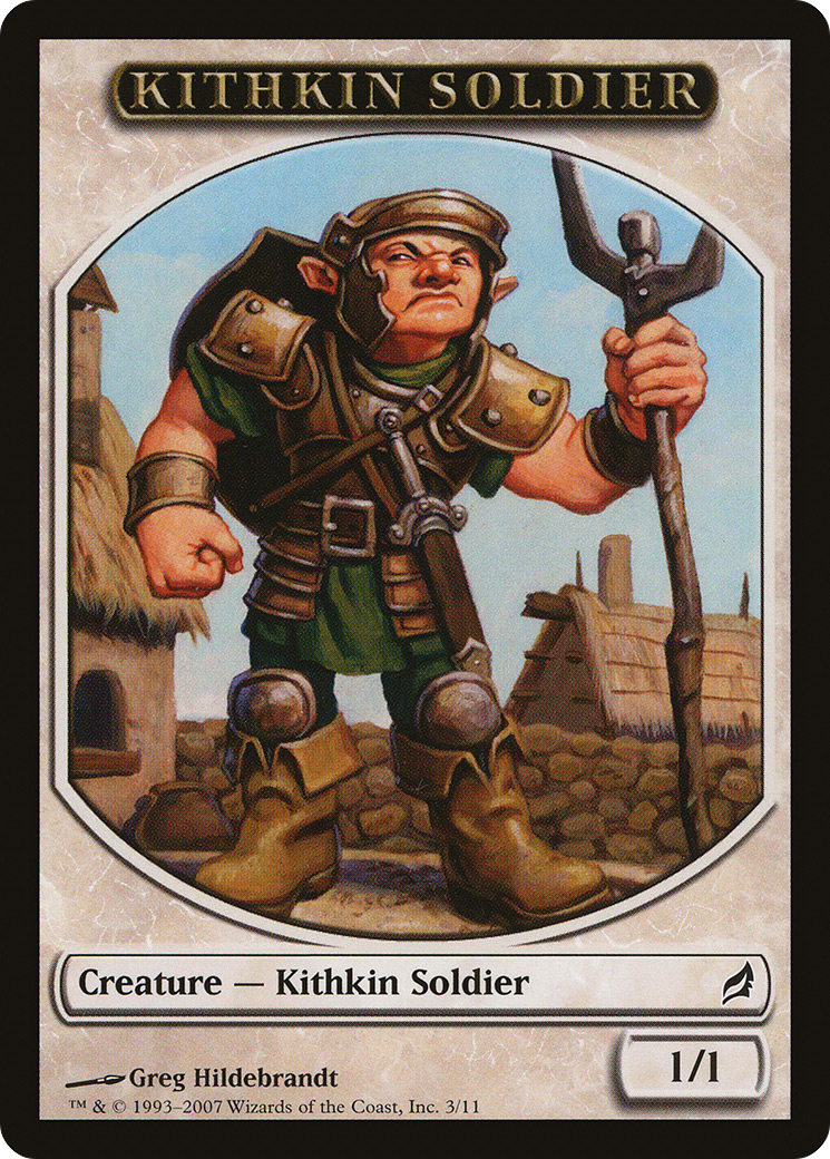 Kithkin Soldier Token (LRW-003) [Tokens] Lorwyn Tokens MTG Single Wizards of the Coast