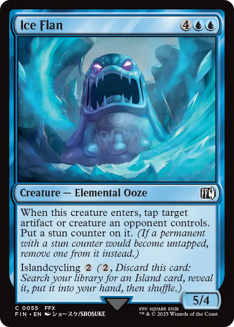 Ice Flan (FIN-055) [FINAL FANTASY] Foil MTG Single Wizards of the Coast