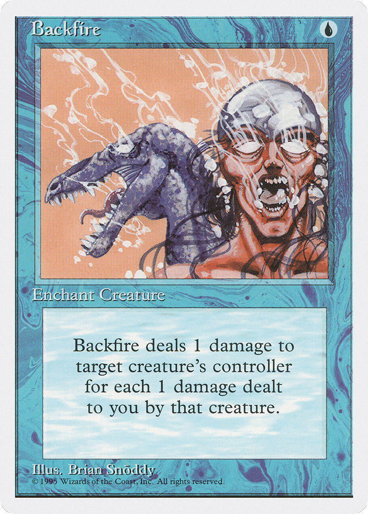 Backfire (4ED-062) [Fourth Edition] MTG Single Wizards of the Coast