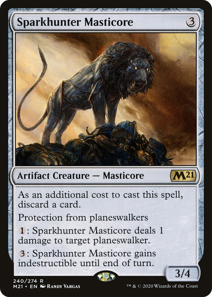 Sparkhunter Masticore (M21-240) [Core Set 2021] Foil MTG Single Wizards of the Coast
