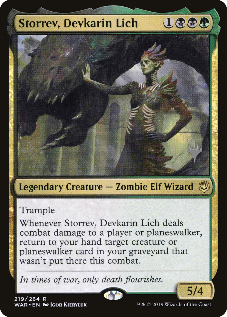 Storrev, Devkarin Lich (PPELD-219) [War of the Spark Promos] MTG Single Wizards of the Coast