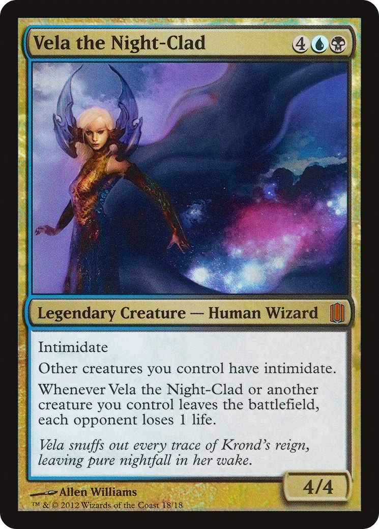 Vela the Night-Clad (CM1-018) [Misc] Commander's Arsenal Foil MTG Single Wizards of the Coast