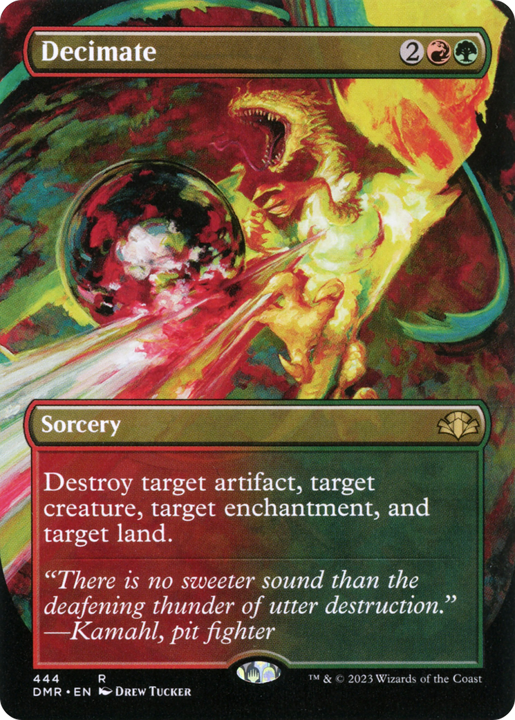 Decimate (DMR-444) [Dominaria Remastered] (Borderless) MTG Single Wizards of the Coast