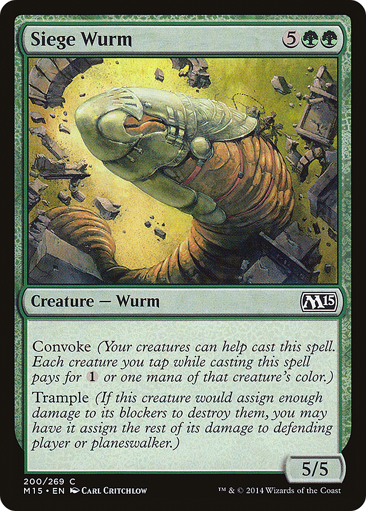 Siege Wurm (M15-200) [Magic 2015] MTG Single Wizards of the Coast