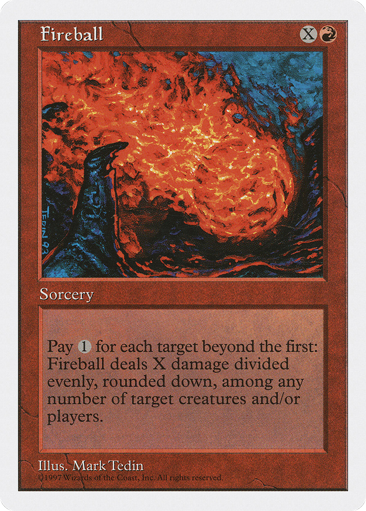 Fireball (5ED-227) [Fifth Edition] MTG Single Wizards of the Coast