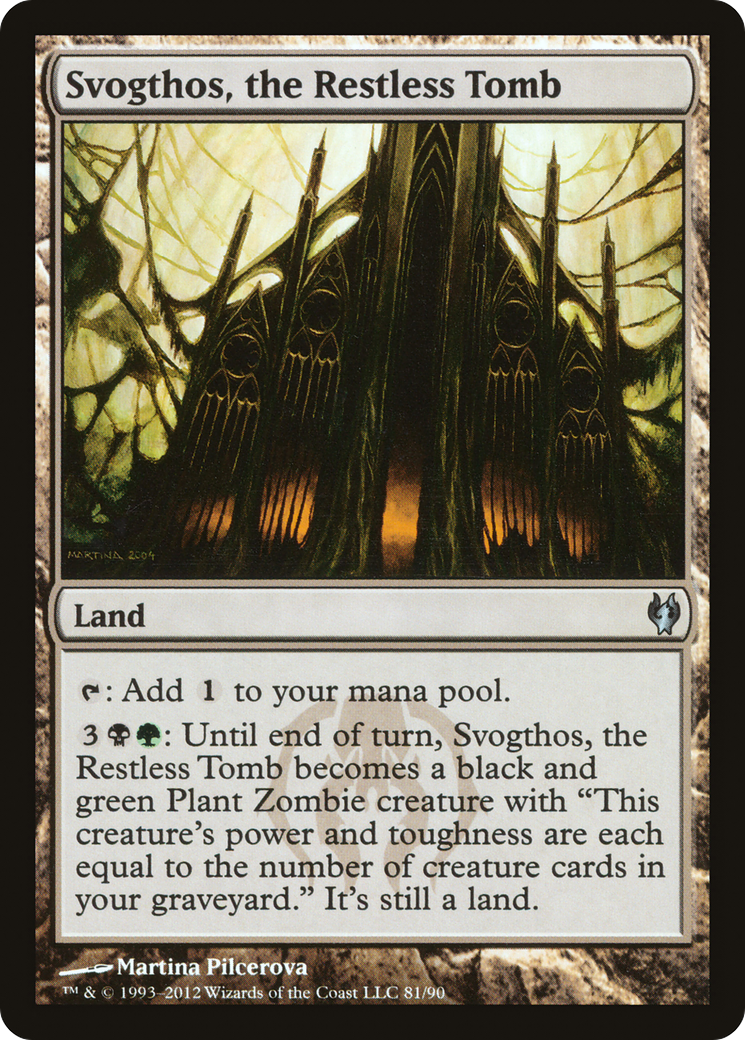 Svogthos, the Restless Tomb (DDJ-081) [Misc] Duel Decks: Izzet vs. Golgari MTG Single Wizards of the Coast