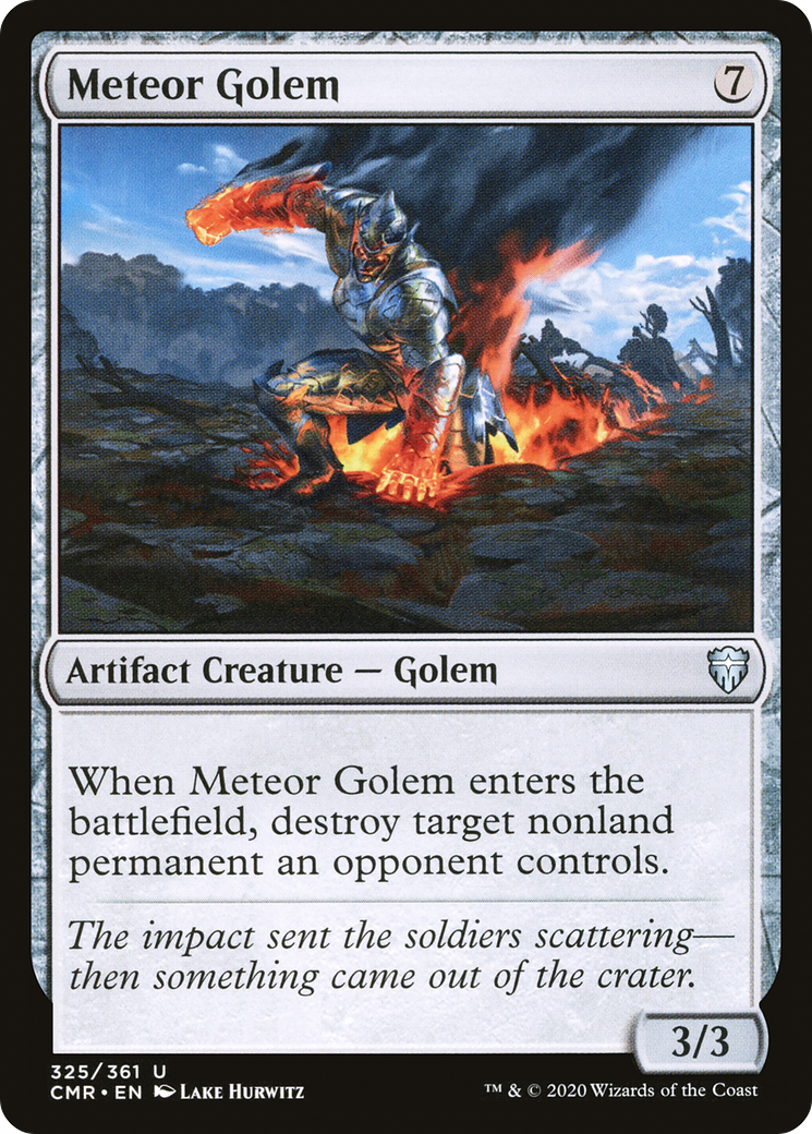 Meteor Golem (325) (CMR-325) [Commander Legends] MTG Single Wizards of the Coast