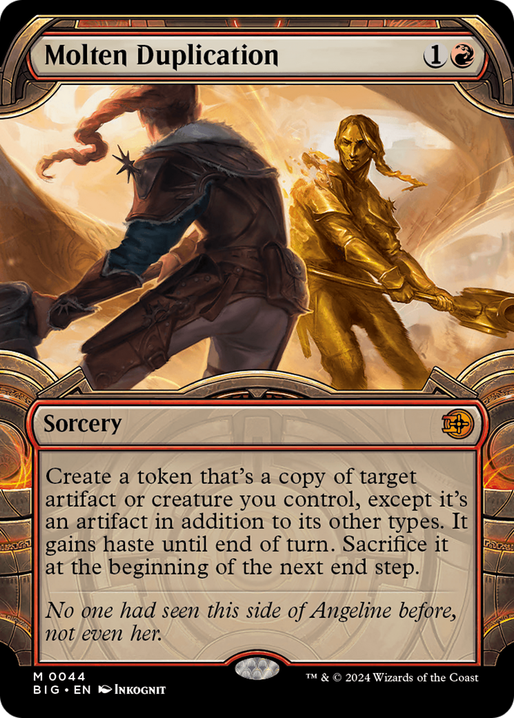 Molten Duplication (BIG-044) [The Big Score] (Showcase) MTG Single Wizards of the Coast
